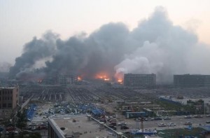天津港爆炸现场